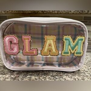 Stoney Clover Lane x Target Pastel Plaid Glam Cosmetic Bag